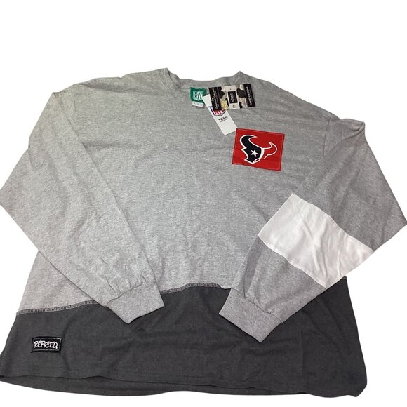 NFL Houston Texans Long Sleeve Shirt By Refried Apparel Size 2XL Brand New w Tag - Picture 1 of 4